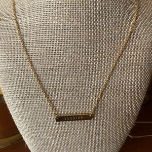 Gold tone necklace
